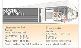 Küchenfachgeschäft Friedrich Logo: Küchen Ruhla OT Thal